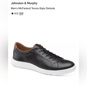 MEN’S SHOES for prom/graduation Johnston & Murphy Black/Tan Tennis-Style Oxfords